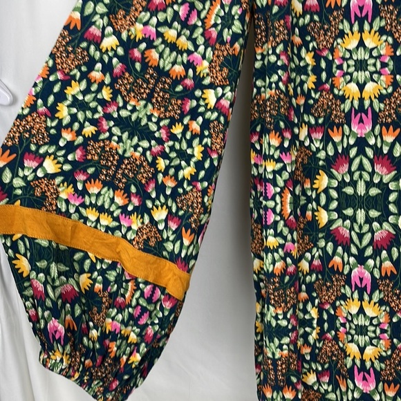 Matilda Jane Balloon sleeve floral tunic top Pumpkin Patch - Picture 4 of 7